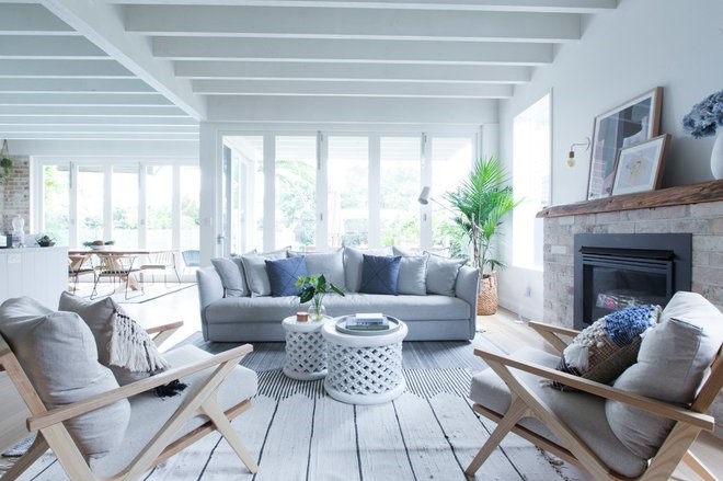 Beach Style Living Room by Studio 1 Interiors
